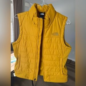 The North Face Mustard Quilted Vest